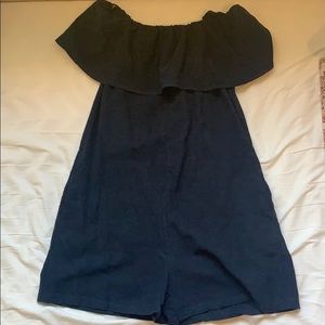 Navy Romper